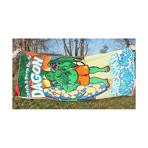 Unbekannt Toy Vault tyv12034 – Peluche Animaux, Cthulhu Dagon Surf Boutique Beach Towel