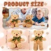 Skylety 10 Mini Ours en Peluche Jouets dours en Peluche Animaux dours Doux Oursons en Peluche avec Noeud de Ruban pour Enfa