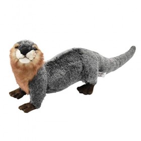 Hansa Peluche Loutre 4 Pattes 18cmH/37cmL