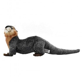 Hansa Peluche Loutre 4 Pattes 18cmH/37cmL