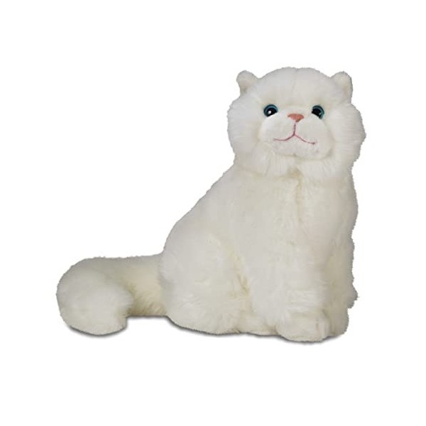 IMPEXIT Peluche Chat Assis 25/30/17 cm Blanc 