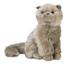 IMPEXIT Peluche Chat Assis 25/30/17 cm Blanc 