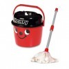 Casdon Henry Mop & Bucket | Ensemble de Nettoyage de Jouets de Marque pour Enfants à partir de 3 Ans | avec Visage Impertinen