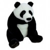 Jemini- Panda Peluche +/45 cm, 023856, Noir E Blanc