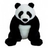 Jemini- Panda Peluche +/45 cm, 023856, Noir E Blanc