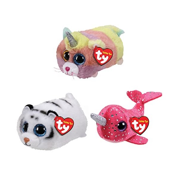 Ty Toys Teeny Multipacks TeenytySG5 Lot de Jouets en Peluche à Collectionner Motif Chat bruyère