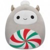 Squishmallows Nissa Peluche Yeti gris avec tourbillon de menthe poivrée 20,3 cm