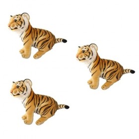 Abaodam 3 Pièces Peluche Année De La Figurine Grande Poupée Figurine Chambre à Coucher Orner Poupée Animal du Nouvel an Chino