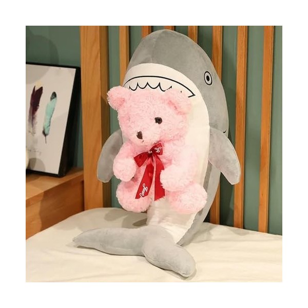 Nouveau Mega Creative Shark Bear Peluche Jouet en Peluche Requin Mignon Requin Poupée Mignon Animal Coussin Doux Bande Dessin