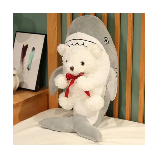 Nouveau Mega Creative Shark Bear Peluche Jouet en Peluche Requin Mignon Requin Poupée Mignon Animal Coussin Doux Bande Dessin