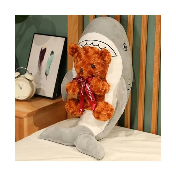 Nouveau Mega Creative Shark Bear Peluche Jouet en Peluche Requin Mignon Requin Poupée Mignon Animal Coussin Doux Bande Dessin