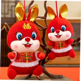 Toyvian 5 Pièces Bouton Tang Costume Lapin Jouet De Mascotte danimal en Peluche Lapin en Peluche Poupée De Mascotte De Lapin