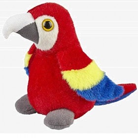 Ravensden Petite Peluche écarlate Ara Debout 12cm