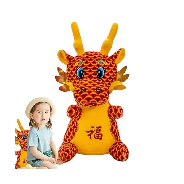 Niesel Peluche Dragon - Peluche Animale en Peluche Dragon du Nouvel an, Cadeaux de Dragon du Nouvel an Lunaire Animal en Pelu