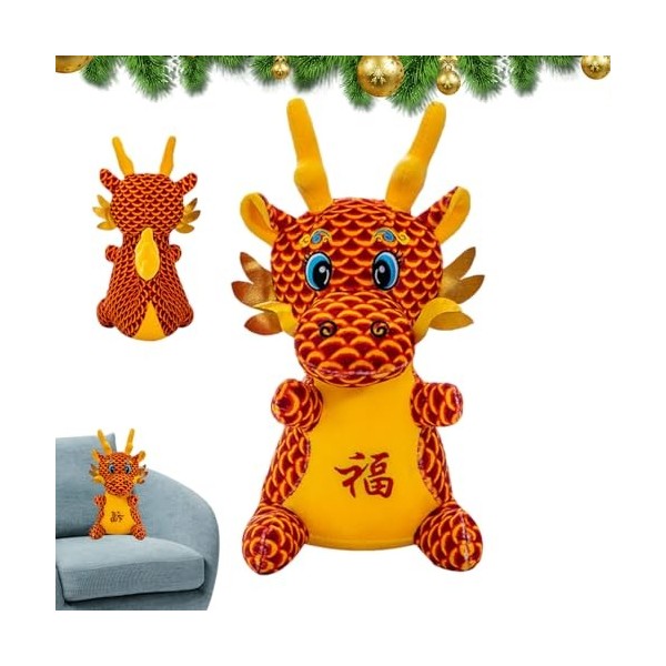 Niesel Peluche Dragon - Peluche Animale en Peluche Dragon du Nouvel an, Cadeaux de Dragon du Nouvel an Lunaire Animal en Pelu