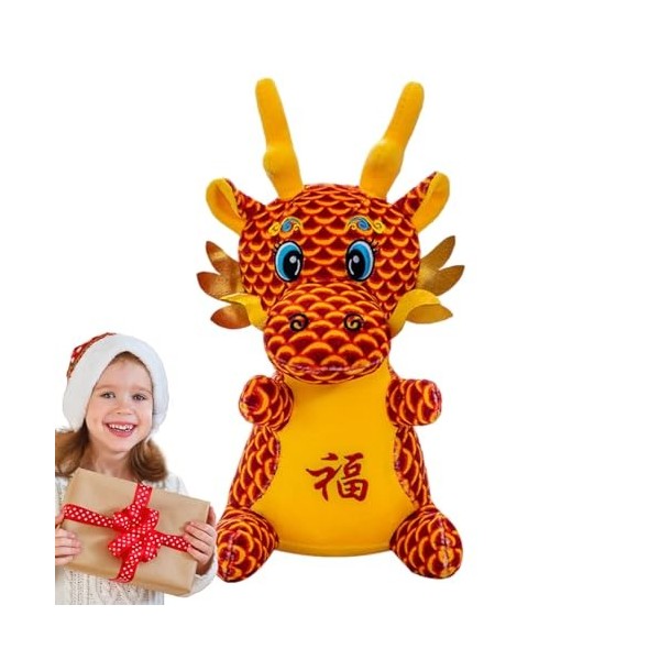 Niesel Peluche Dragon - Peluche Animale en Peluche Dragon du Nouvel an, Cadeaux de Dragon du Nouvel an Lunaire Animal en Pelu