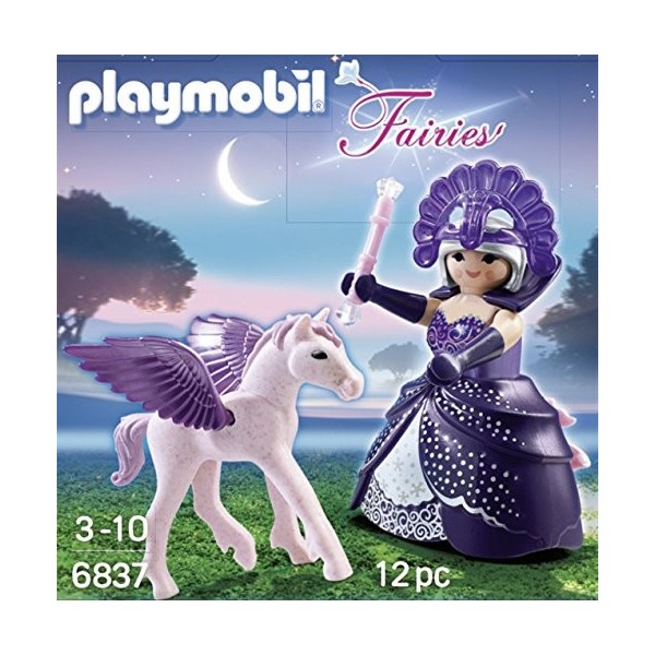 Playmobil - 6837 - Reine des étoiles avec bébé cheval ailé