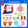 Jouet Petits électroménagers pour Enfant, 18 PCS -Jouet Machine à Café à Caspule, máquina de Espresso Regalos de aprendizaje 