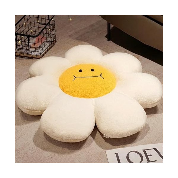 SaruEL Bande Dessinée Fleur en Peluche Oreiller Jouet Doux Dessin Animé Plante en Peluche Poupée Chaise Coussin Arrière Canap