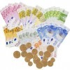 NAJILI 207PCS Faux Billets Euros, Realiste Billet Euro, Prop Money, Copy Money pour Éducation denfant et Adults Party Casino