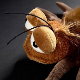 Sigikid 39855 Peluche Chacca Cacalaca BeastsTown pour Enfants et Adultes à Collectionner pour Offrir, Jouer, câliner, Brun/ca