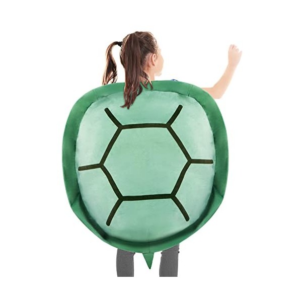 deAO Peluche Portative Carapace de Tortue Grande, Peluche Peluche Costume Carapace de Tortue pour Enfants Adultes, Peluche Jo