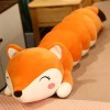 85cm-110cm Lovely Fox & Grenouille En Peluche Jouets En Peluche Dessin Animé Long Oreiller Chenille Se Tourner vers Des Anima