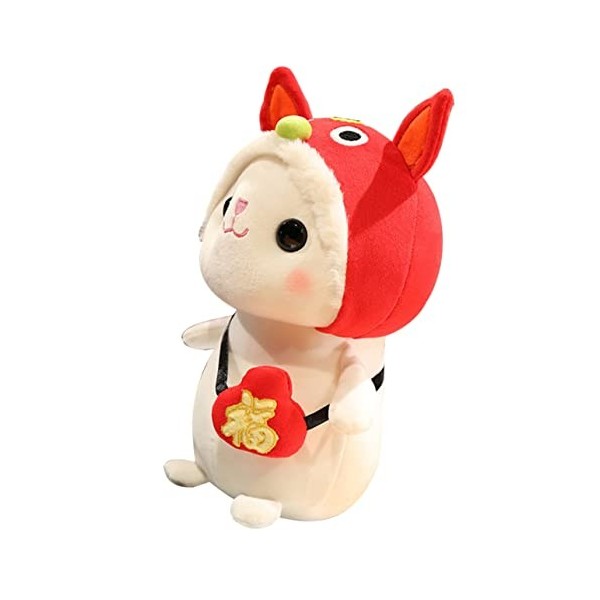 Toyvian 3 Pièces Poupée Lapin Jouet Lapin 2023 pour Enfants Peluches Mignonnes Peluche Lapin Nouvel an Chinois Oreiller Frais