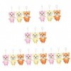 Toyvian 18 Pcs Clé en Peluche Tigre Porte-clés Poupée en Peluche Cadeau du Nouvel an Pendentif Clé De Noël Mini Peluches en P