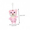 Toyvian 18 Pcs Clé en Peluche Tigre Porte-clés Poupée en Peluche Cadeau du Nouvel an Pendentif Clé De Noël Mini Peluches en P