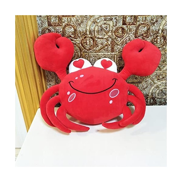 Ermano Peluche Crabe Rouge de 60 cm Jouets en Peluche pour Enfants Cadeaux danniversaire remplis de Crabe