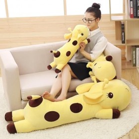 PaMut Kawaii Girafe Peluche Jouet en Peluche Dessin animé Animal cerf poupée canapé décoration Enfants Anniversaire Cadeaux d
