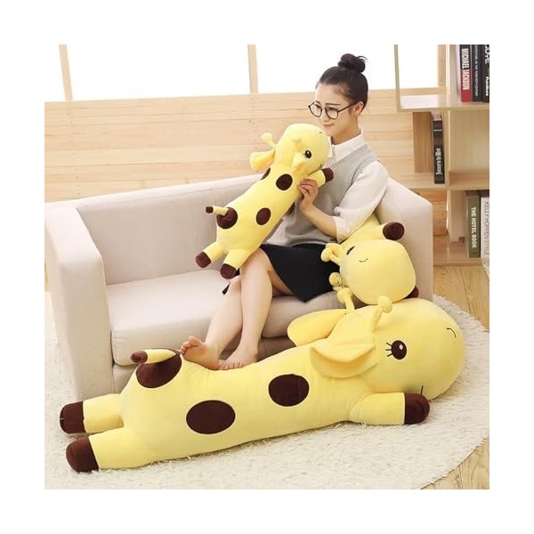 PaMut Kawaii Girafe Peluche Jouet en Peluche Dessin animé Animal cerf poupée canapé décoration Enfants Anniversaire Cadeaux d