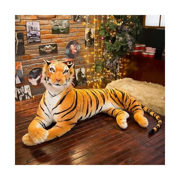 PaMut Coussin Tigre en Peluche Kawaii Mignon Cadeau d’Anniversaire Enfants Jouets Enfants Cadeaux de Noël 90cm 2