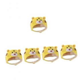 Toyvian 5 Pièces Chapeau De Couvre-Chef De Tigre Chapeau danimal en Peluche Chapeaux De Décoration en Peluche Chapeaux Photo