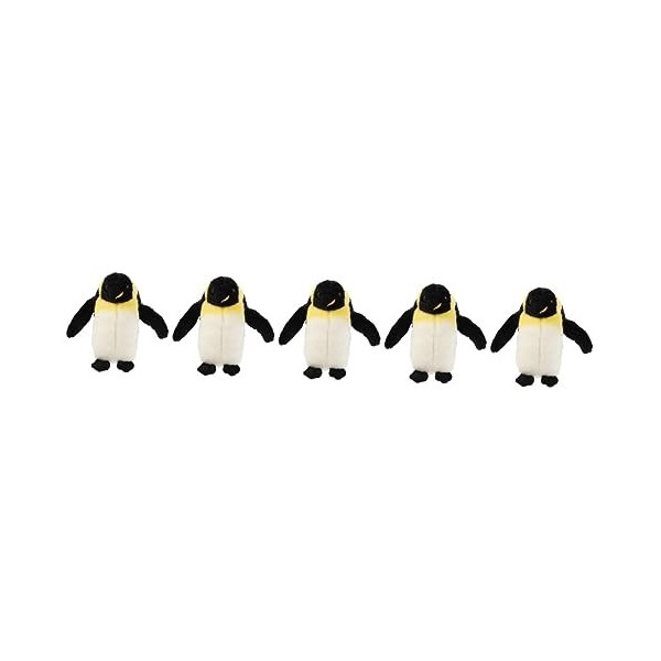 Toyvian 5 Pièces Poupée Pingouin Peluche Loup Peluche Pingouin en Peluche Adorable Peluche Pingouin Animaux en Peluche De La 