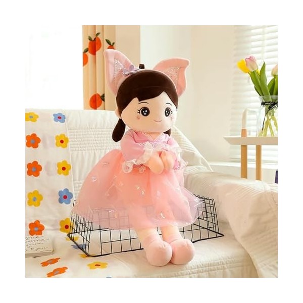 NOpinz Super Kawaii Peluche Fille poupée avec Jupe Petite Fille Jouet en Peluche Bande dessinée en Peluche Jouets Enfants Cad