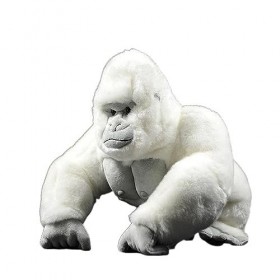 BIVVI Simulation Albino Gorilla Peluche Peluche Poupée Poupée