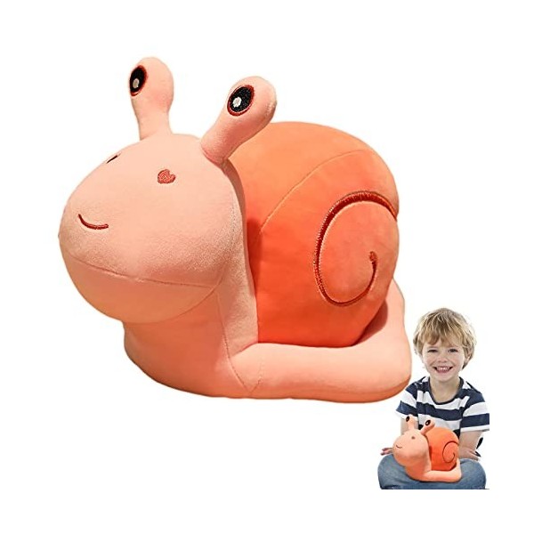 Jouet en peluche escargot - Oreiller de sommeil escargot non pelucheux | Animal en peluche descargot en peluche, peluche de