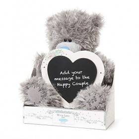 Me To You Tatty Teddy Ours en Forme de cœur, AP901040, Gris, Taille Unique