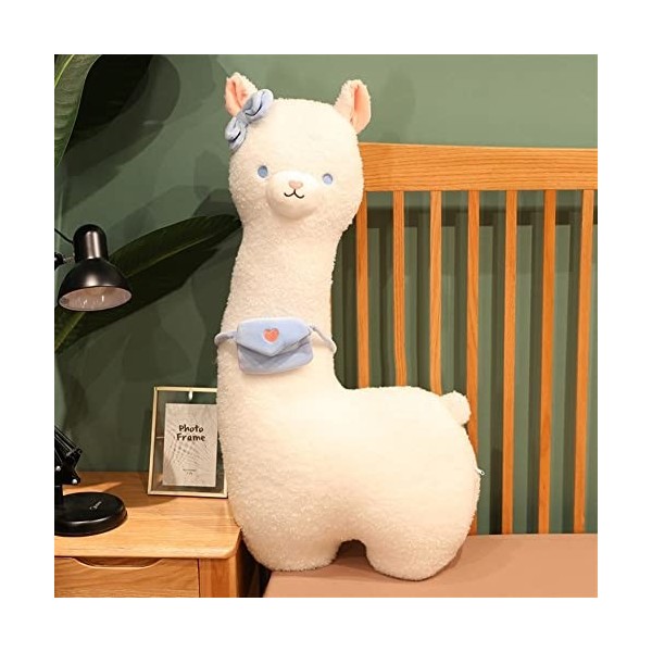 Alpaga Peluche Oreiller Llama Peluche Jouets Animaux Llama Corps Peluche Peluche décor à la Maison, 33"Oreiller en Peluche gé