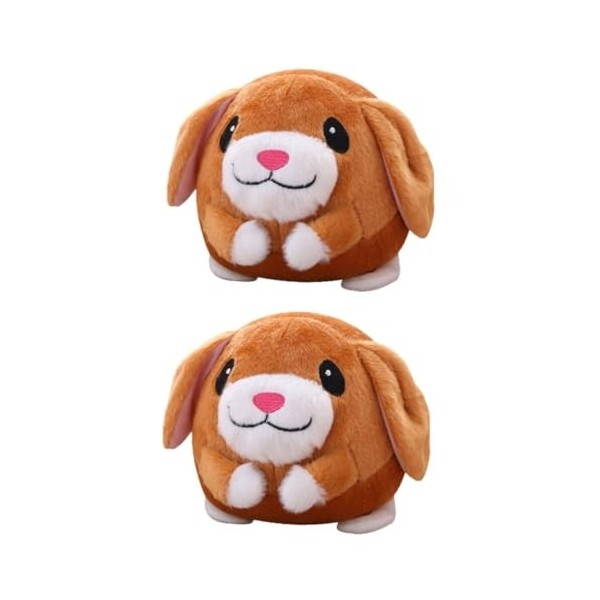 ABOOFAN 2 Pièces Poupée en Peluche Animaux en Peluche Pelucheux Jouets danimaux De Musique De Noël en Peluche Jouets en Pelu