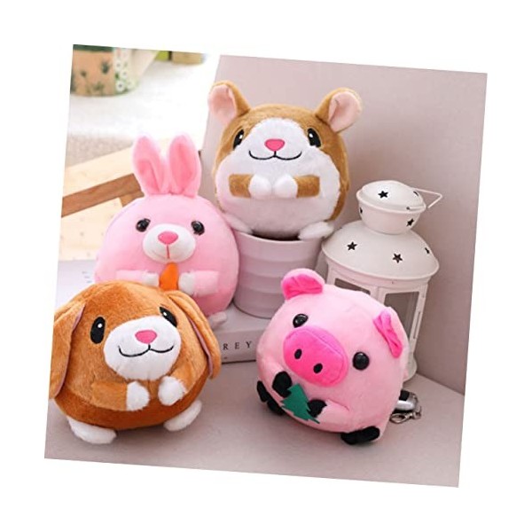 ABOOFAN 2 Pièces Poupée en Peluche Animaux en Peluche Pelucheux Jouets danimaux De Musique De Noël en Peluche Jouets en Pelu