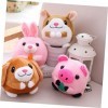 ABOOFAN 2 Pièces Poupée en Peluche Animaux en Peluche Pelucheux Jouets danimaux De Musique De Noël en Peluche Jouets en Pelu