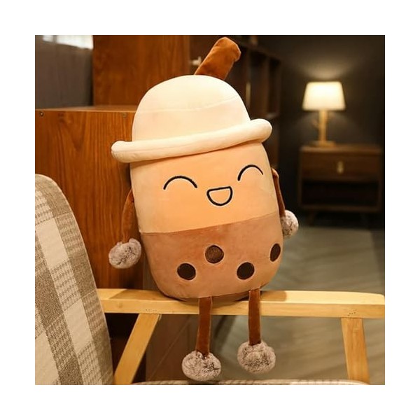 LfrAnk Nouveau Mignon Lait Bulle Tasse De Thé Forme Peluche Jouet Doux Bande Dessinée Coussin Lait Thé Poupée Enfants Cadeau 