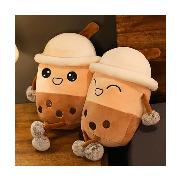 LfrAnk Nouveau Mignon Lait Bulle Tasse De Thé Forme Peluche Jouet Doux Bande Dessinée Coussin Lait Thé Poupée Enfants Cadeau 