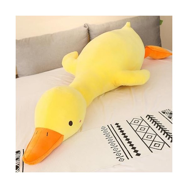 XDDBBB Jouet en Peluche Canard Blanc à câliner 70-190CM, Taille géante, Oreiller en Peluche doie, Animal Cygne, poupée, Joue