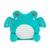 Cuddle Barn PlushGoals – Jouet en peluche Dragon Wawa la grenouille douce bleu vert 15,2 cm