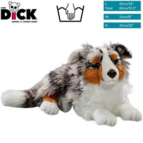 Carl Dick Peluche Berger Australien Bleu Merle 45cm 3434
