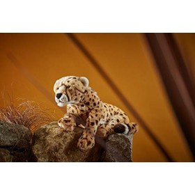 Living Nature Grand Guépard, Guépard en Peluche Doux et Réaliste, 47cm